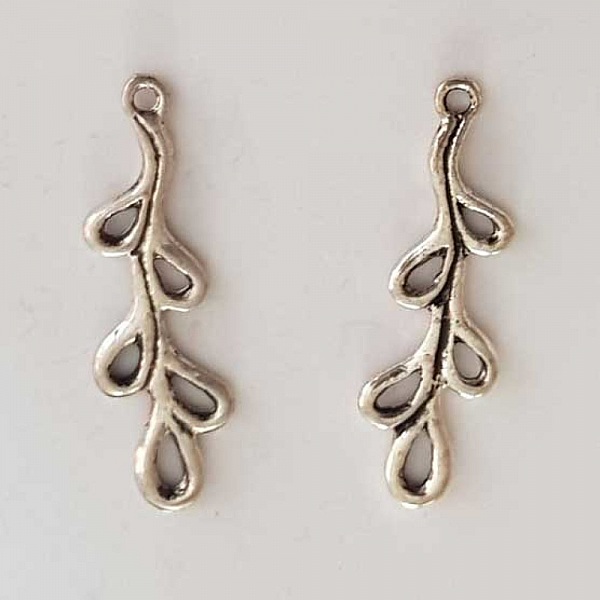 Breloque Fleur M&eacute;tal N&deg;164 Argent
