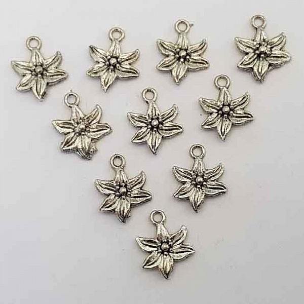 Breloque Fleur m&eacute;tal N&deg;001 x 15