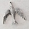 Breloque Hirondelle N&deg;01-36 x 36 mm.