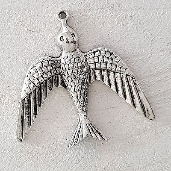 Breloque Hirondelle N&deg;01-36 x 36 mm.