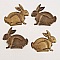 Breloque Lapin N&deg;02 x 10 Bronze