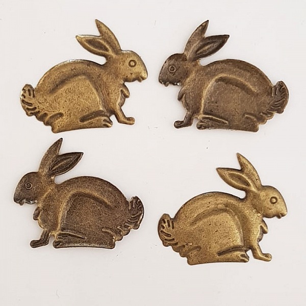 Breloque Lapin N&deg;02 x 10 Bronze
