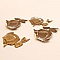 Breloque Lapin N&deg;02 x 10 Bronze