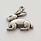 Breloque Lapin N&deg;06 Argent