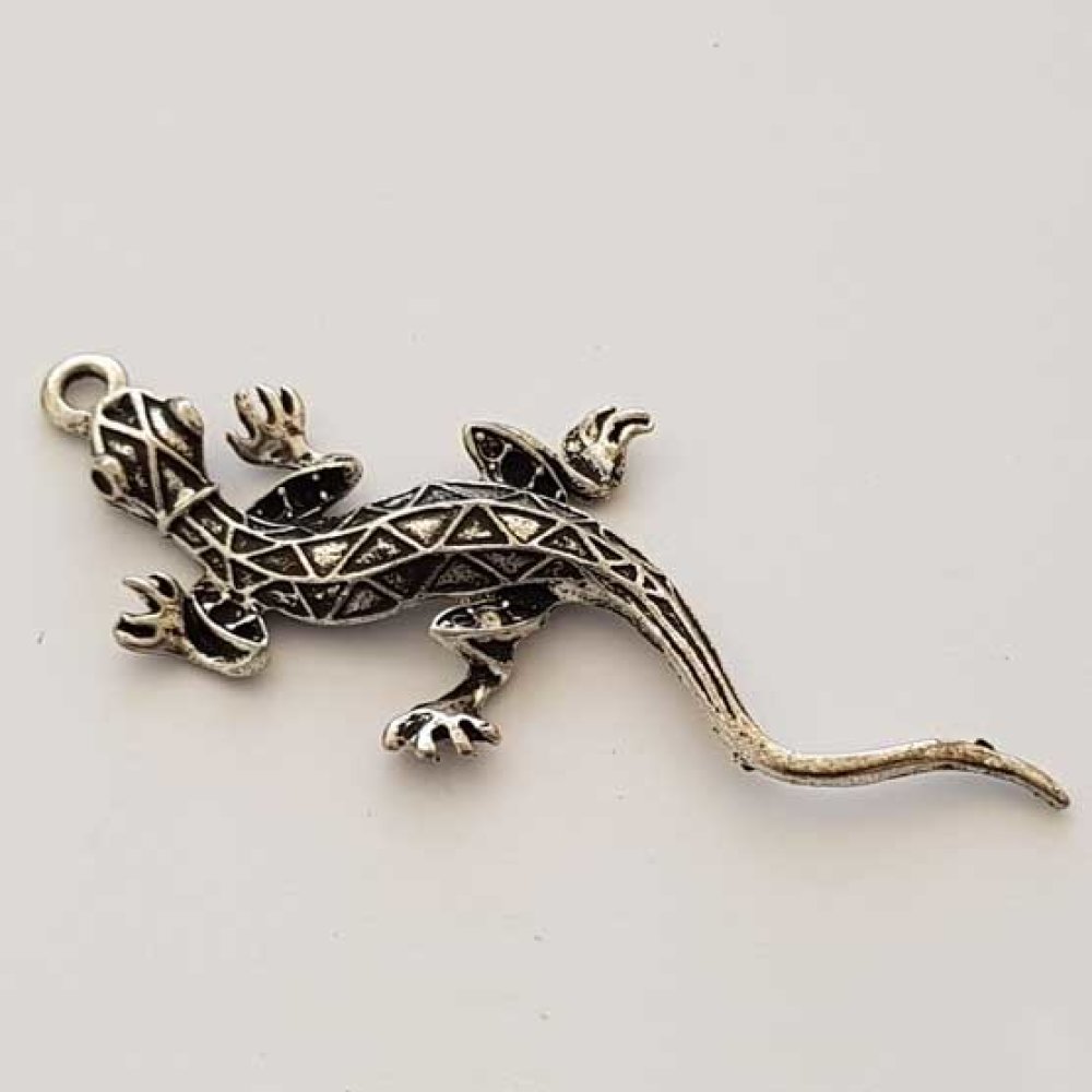 Breloque L&eacute;zard N&deg;05 Argent