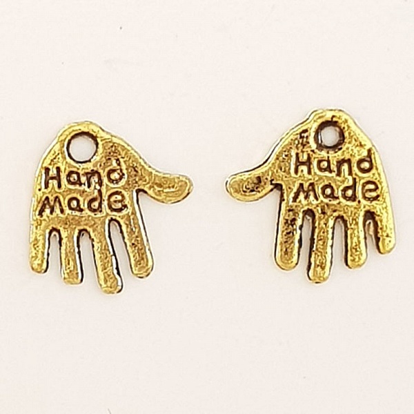 Breloque Main "MADE HAND" N&deg;01 Dor&eacute;