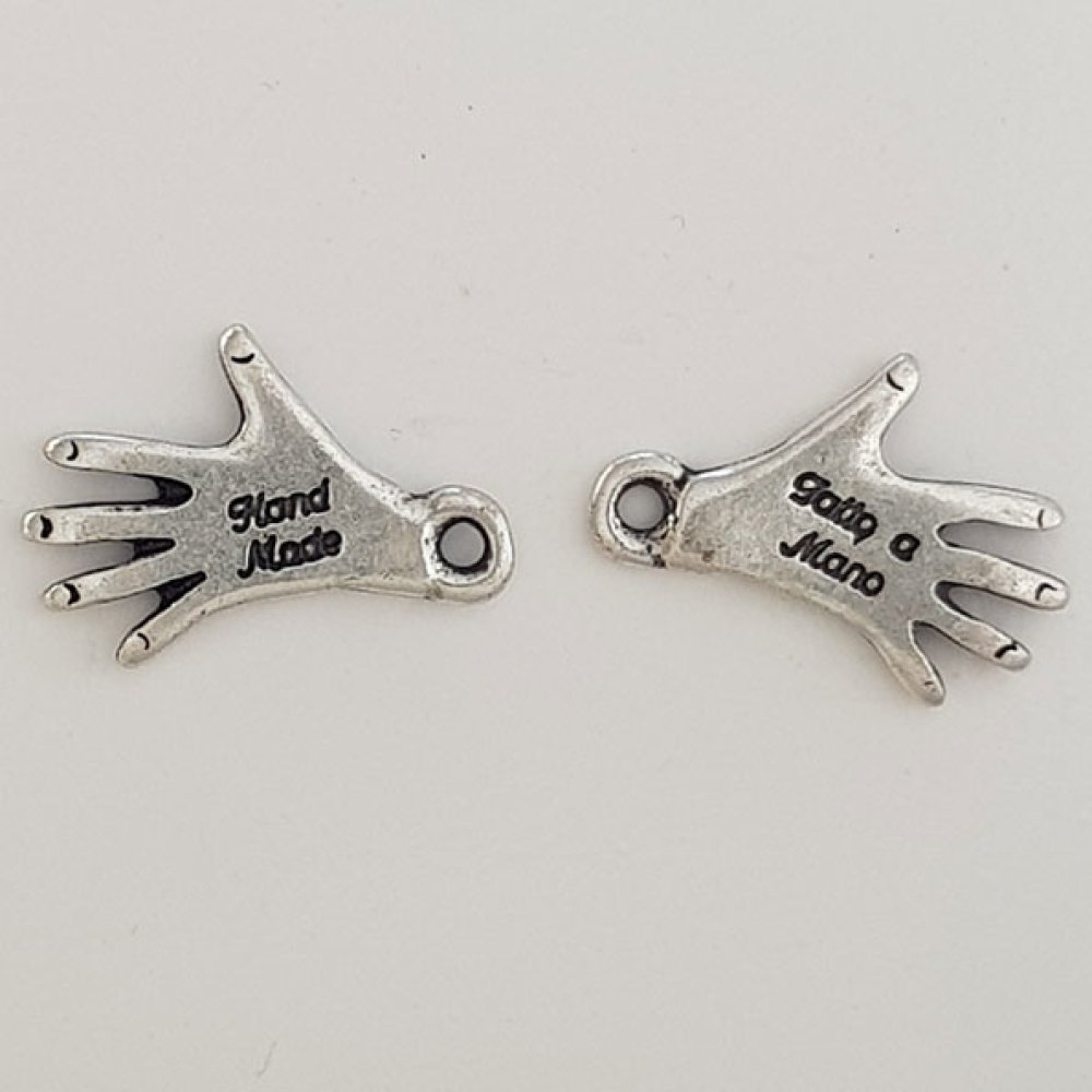 Breloque Main "MADE HAND" N&deg;03 Argent