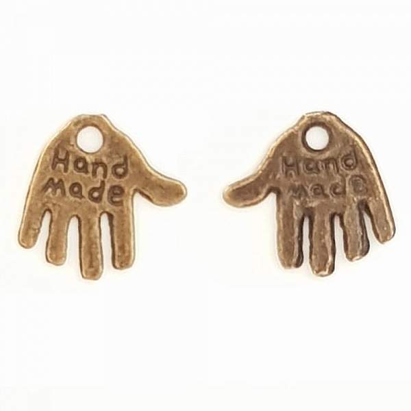 Breloque Main "MADE HAND" N&deg;01 Bronze