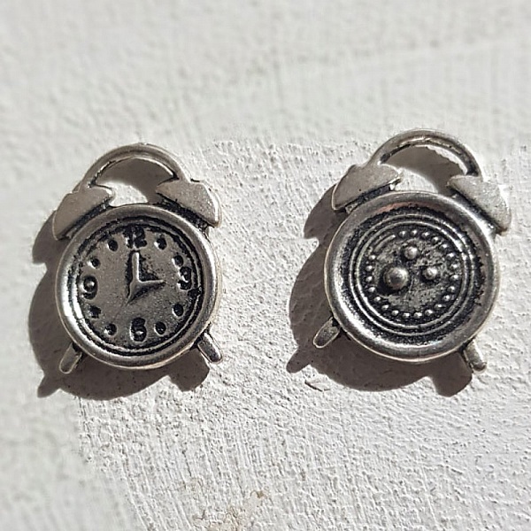 Breloque M&eacute;canisme Horloge N&deg;09 Argent