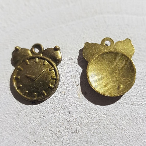 Breloque M&eacute;canisme Horloge N&deg;10 Bronze