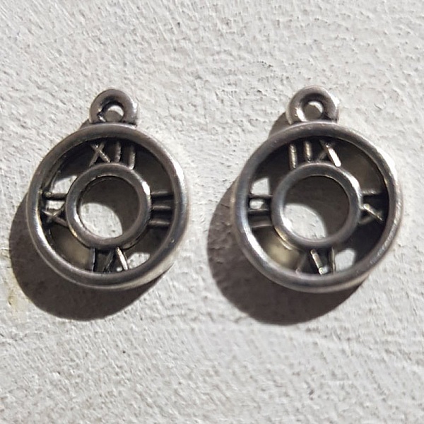 Breloque M&eacute;canisme Horloge N&deg;13 Argent