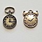 Breloque M&eacute;canisme Horloge N&deg;21 Lot 2 pi&egrave;ces