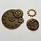 Breloque M&eacute;canisme Horloge N&deg;24 Lot 3 pi&egrave;ces