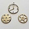 Breloque M&eacute;canisme Horloge N&deg;25 Lot 2 pi&egrave;ces