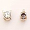 Breloque M&eacute;canisme Horloge N&deg;0406-03 Argent Perle