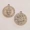 Breloque M&eacute;daille pi&egrave;ce 30 mm Argent-07