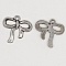 Breloque N&oelig;ud N&deg;09 breloque noeud papillon ruban en m&eacute;tal argent