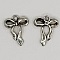 Breloque N&oelig;ud N&deg;10 breloque noeud papillon ruban en m&eacute;tal argent
