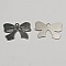 Breloque N&oelig;ud N&deg;17 breloque noeud papillon ruban en m&eacute;tal fin argent