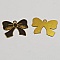 Breloque N&oelig;ud N&deg;17 breloque noeud papillon ruban en m&eacute;tal fin dor&eacute;