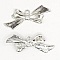 Breloque N&oelig;ud N&deg;18 breloque noeud papillon ruban en m&eacute;tal argent