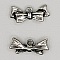 Breloque N&oelig;ud N&deg;20 breloque noeud papillon ruban en m&eacute;tal argent
