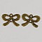 Breloque N&oelig;ud N&deg;23 breloque noeud papillon ruban en m&eacute;tal Bronze