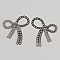 Breloque N&oelig;ud N&deg;24 breloque noeud papillon ruban en m&eacute;tal Argent