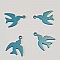 Breloque Oiseau N&deg;04 Turquoise