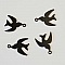 Breloque Oiseaux N&deg;04 Noir