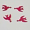 Breloque Oiseaux N&deg;04 Fushia