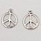 Breloque Peace & Love N&deg;03 Argent 