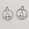 Breloque Peace & Love N&deg;04 Argent 