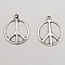 Breloque Peace & Love N&deg;05 Argent 