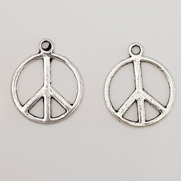 Breloque Peace & Love N&deg;05 Argent 
