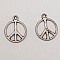 Breloque Peace & Love N&deg;07 Argent Mat