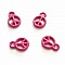 Breloque Peace & Love N&deg;10 Fushia