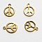 Breloque Peace & Love N&deg;13 Dor&eacute;