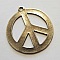 Breloque Peace & Love N&deg;16 Argent