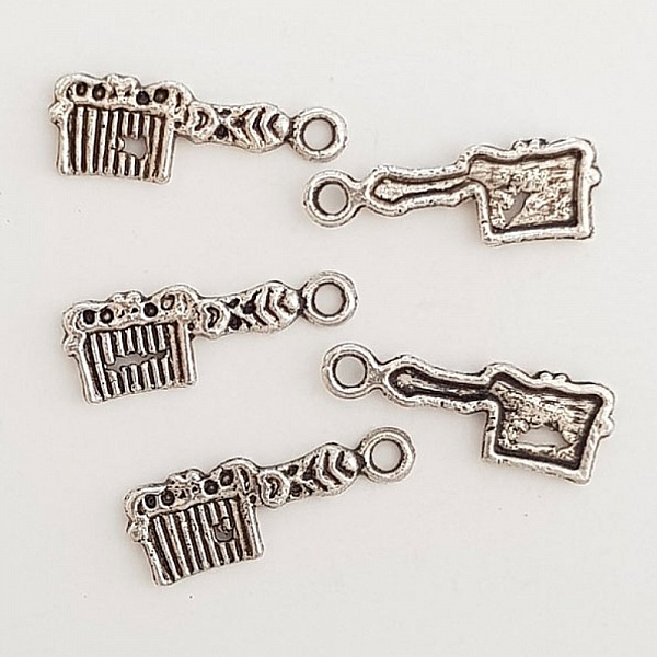 Breloque Peigne &agrave; Cheveux coiffure N&deg;04-03 Lot 5 pi&egrave;ces