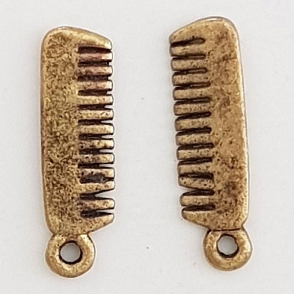 Breloque Peigne &agrave; Cheveux coiffure Bronze
