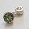 Breloque Pendentif Strass Vert N&deg;1013