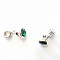 Breloque Pendentif Strass Vert N&deg;1013-02