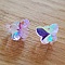 Breloque Pendentif en verre facett&eacute; papillon N&deg;01-01