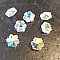 Breloque Pendentif en verre facett&eacute; fleur N&deg;02-01