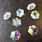 Breloque Pendentif en verre facett&eacute; fleur N&deg;02-01