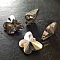 Breloque Pendentif en verre facett&eacute; papillon N&deg;02-02