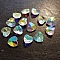 Breloque Pendentif en verre facett&eacute; Coeur N&deg;01-03