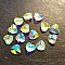 Breloque Pendentif en verre facett&eacute; Coeur N&deg;01-03