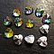 Breloque Pendentif en verre facett&eacute; Coeur N&deg;01-05
